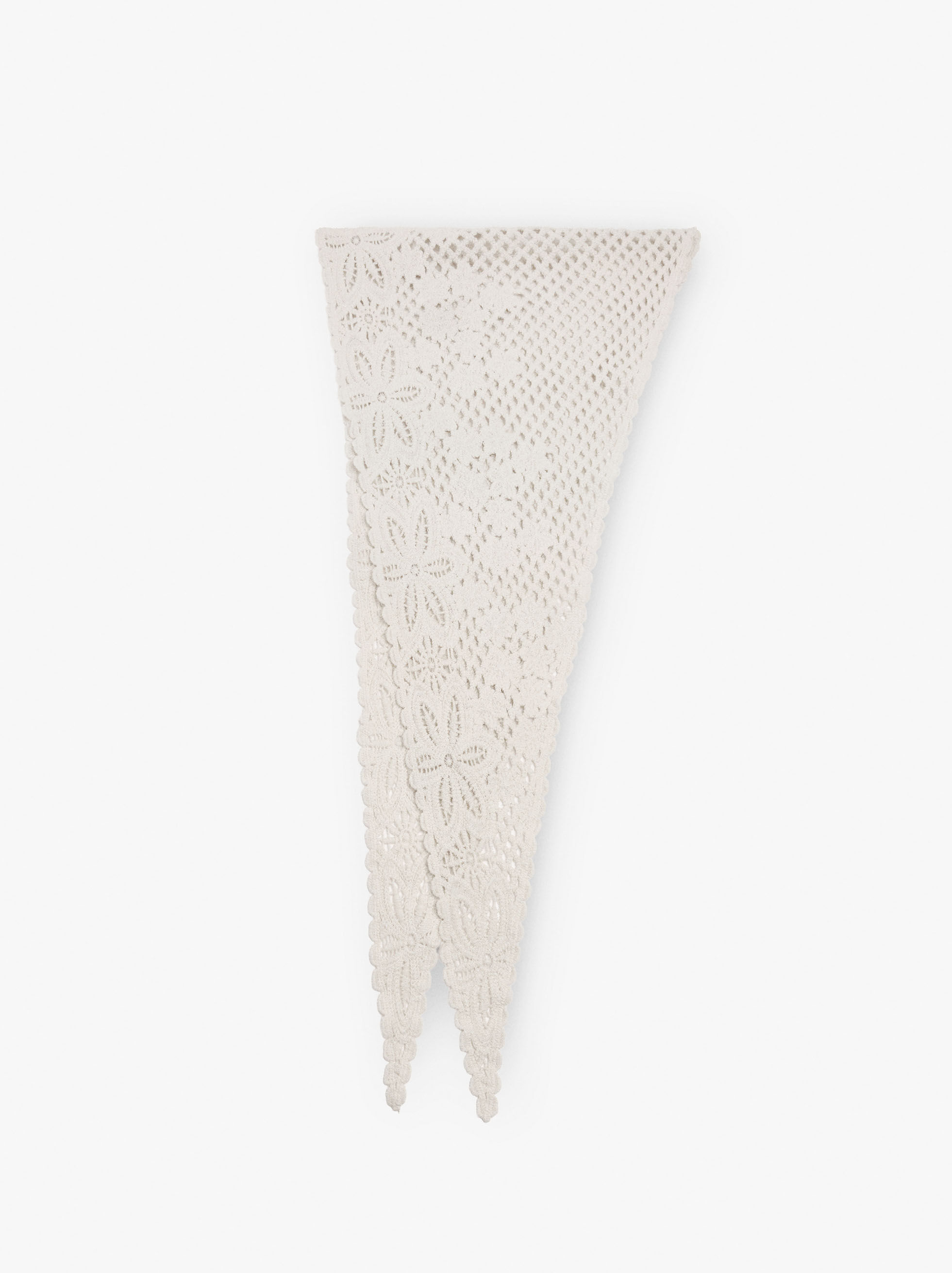 Multifunktionales Crochet-Tuch aus 100 % Baumwolle