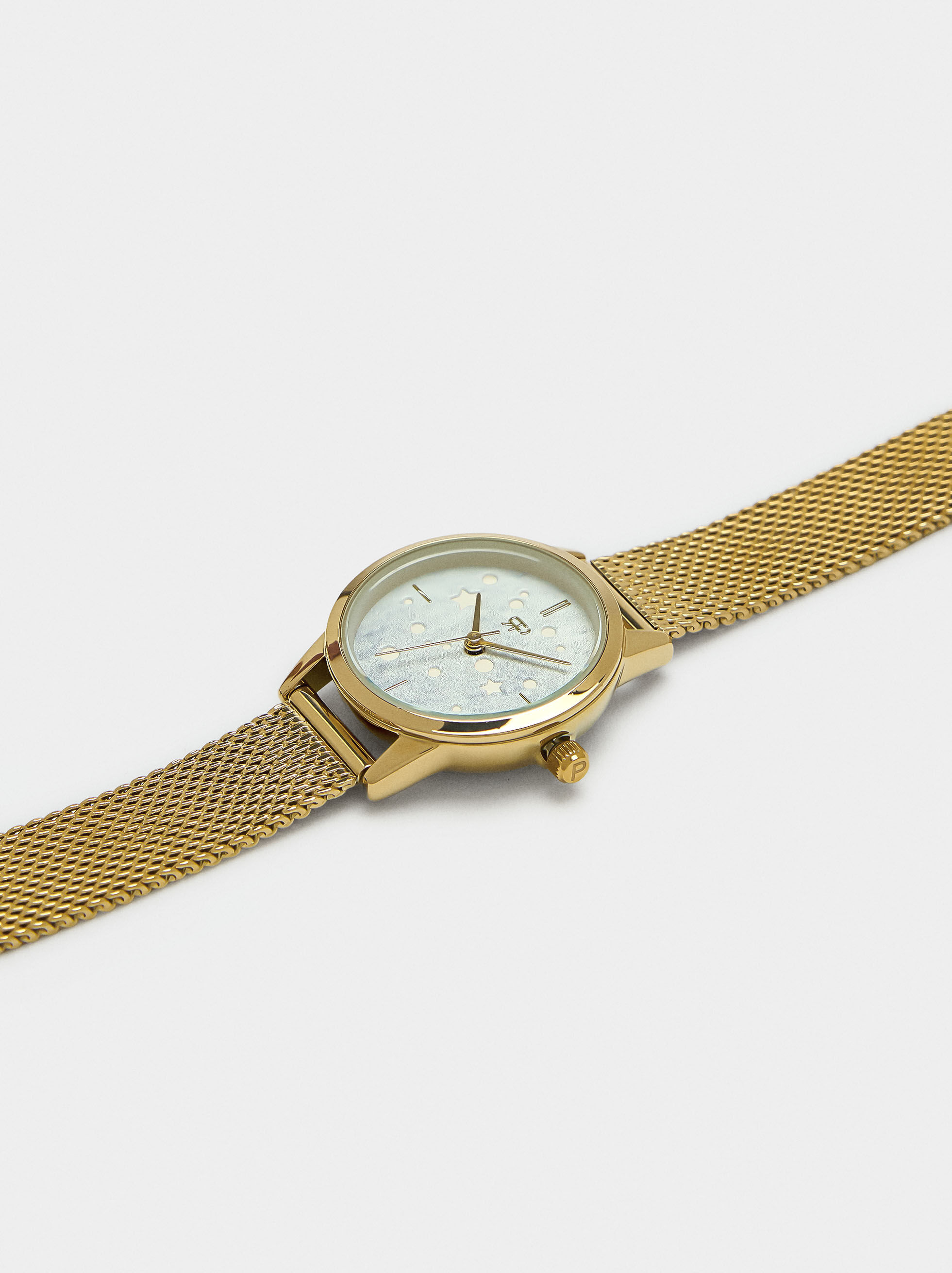 Edelstahl-Metallarmbanduhr