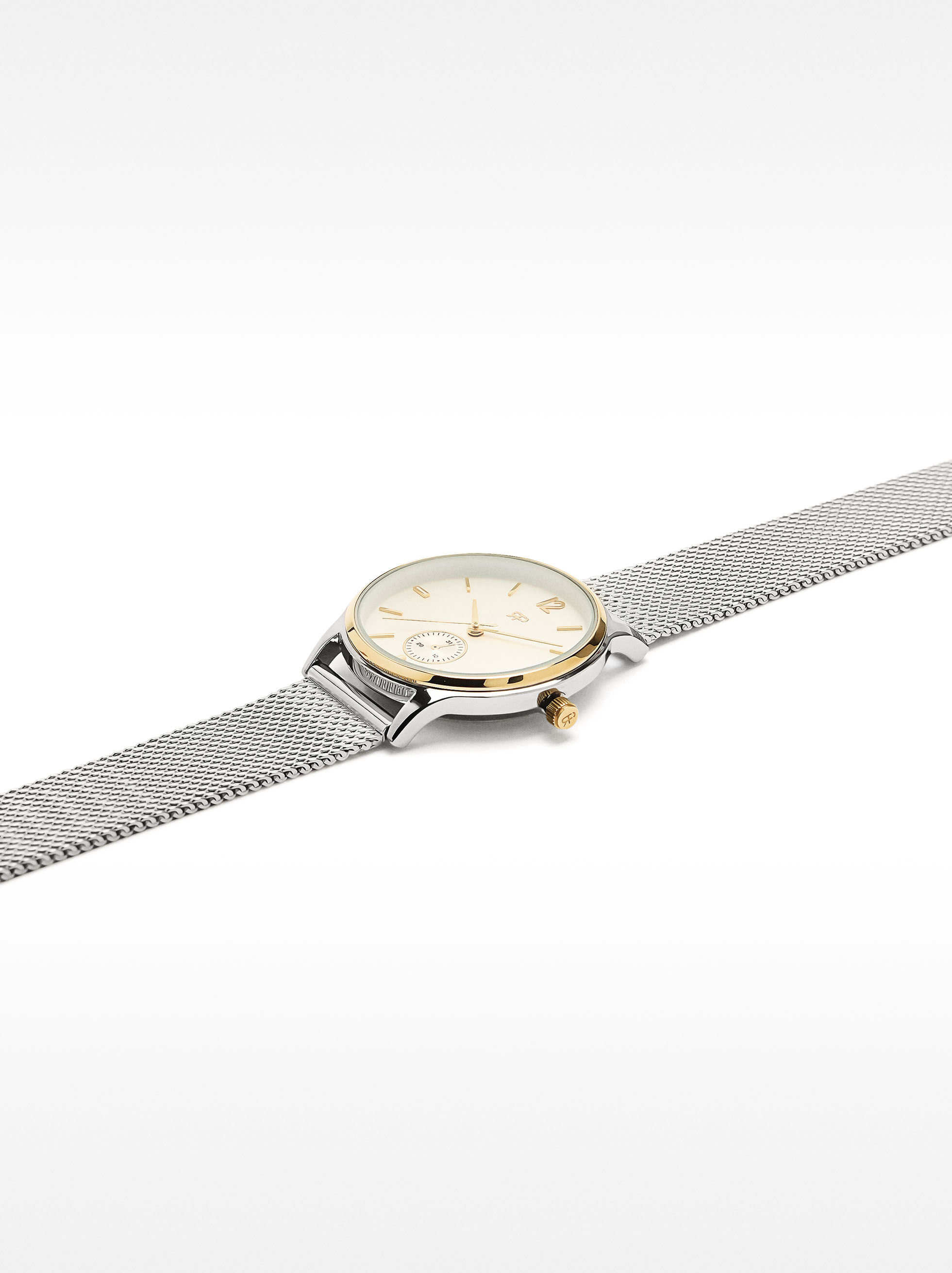 Armbanduhr aus Edelstahl-Gliederband