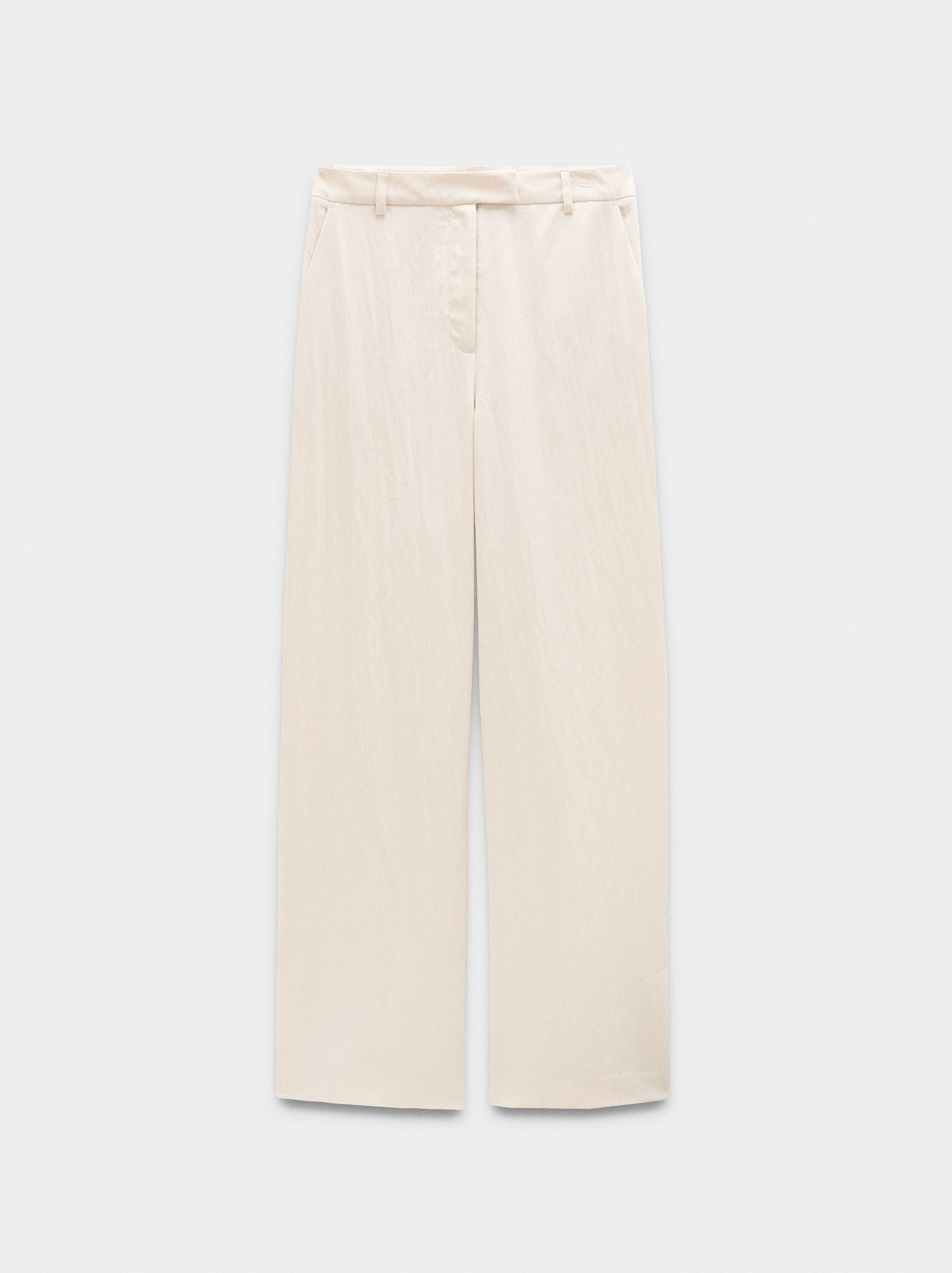 Gerade Hosen mit gewaschenem Look