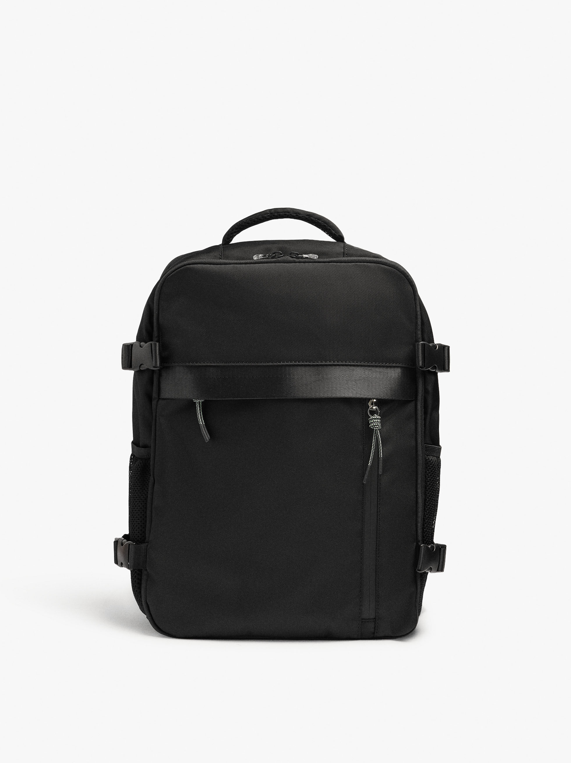 Reisetasche aus dehnbarem Nylon mit Flaschenhalter