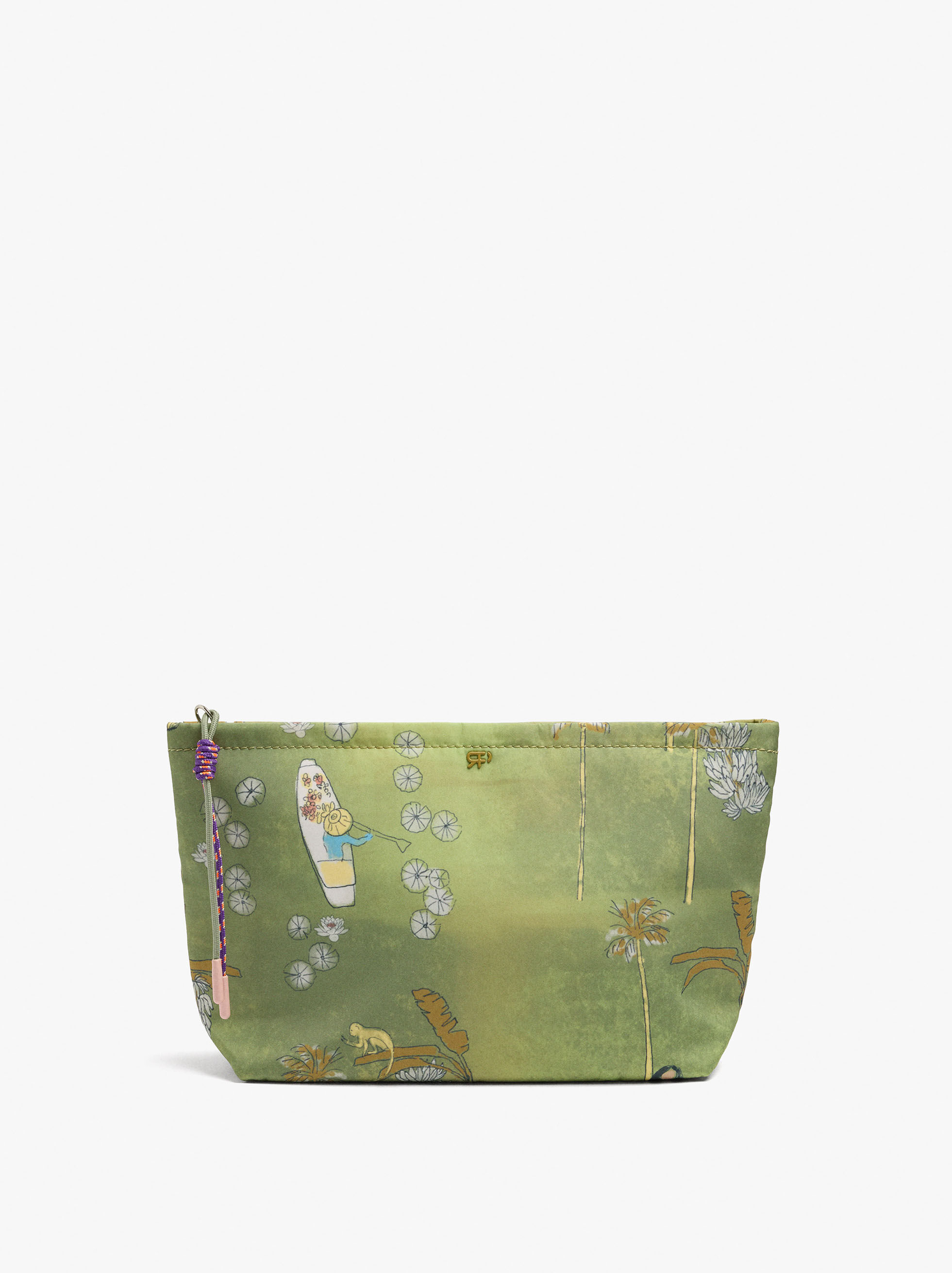 Gestreifter Nylon-Accessoirebeutel