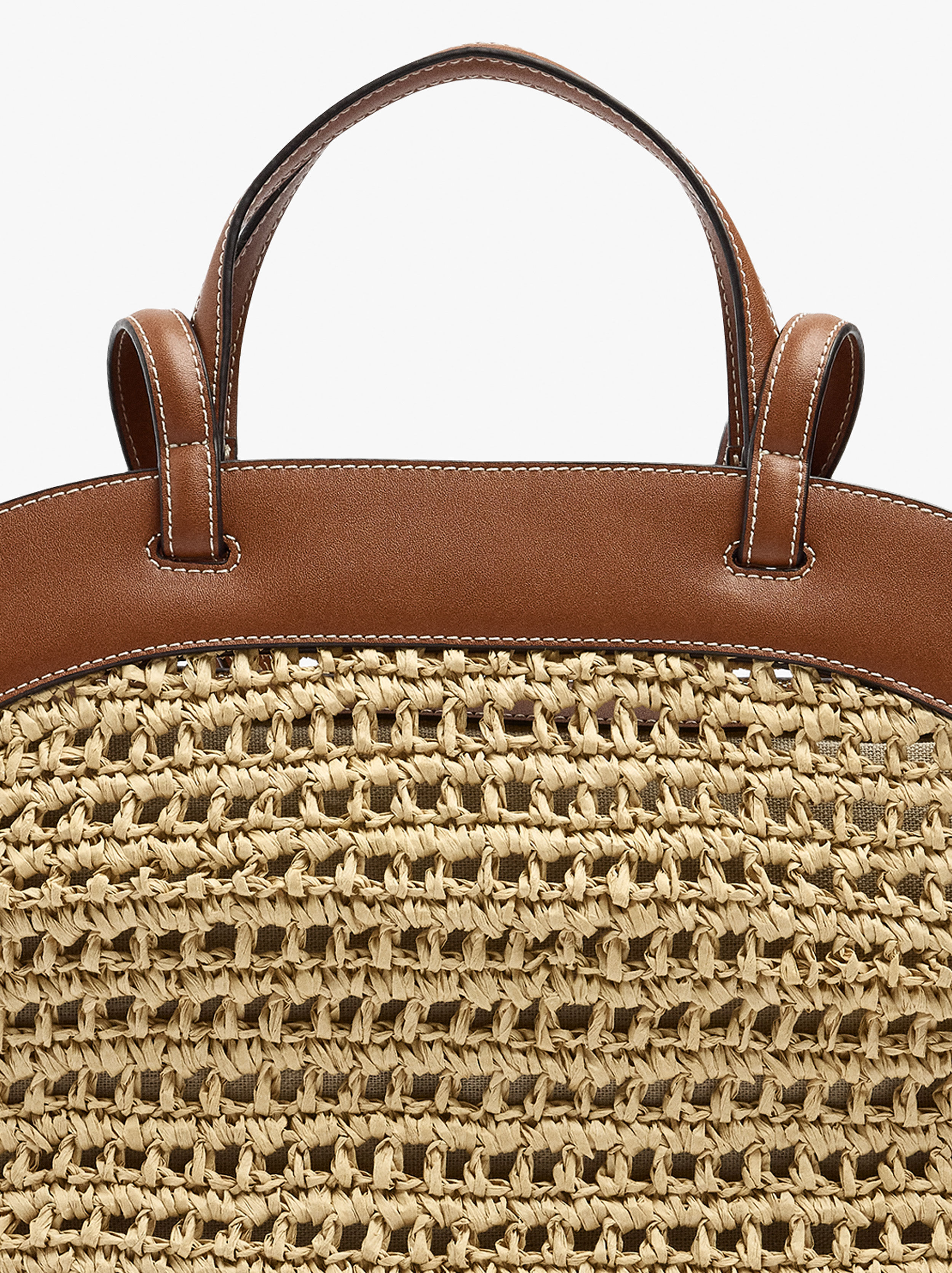 Mala Shopper mit Strohoptik mit abnehmbarer Tasche