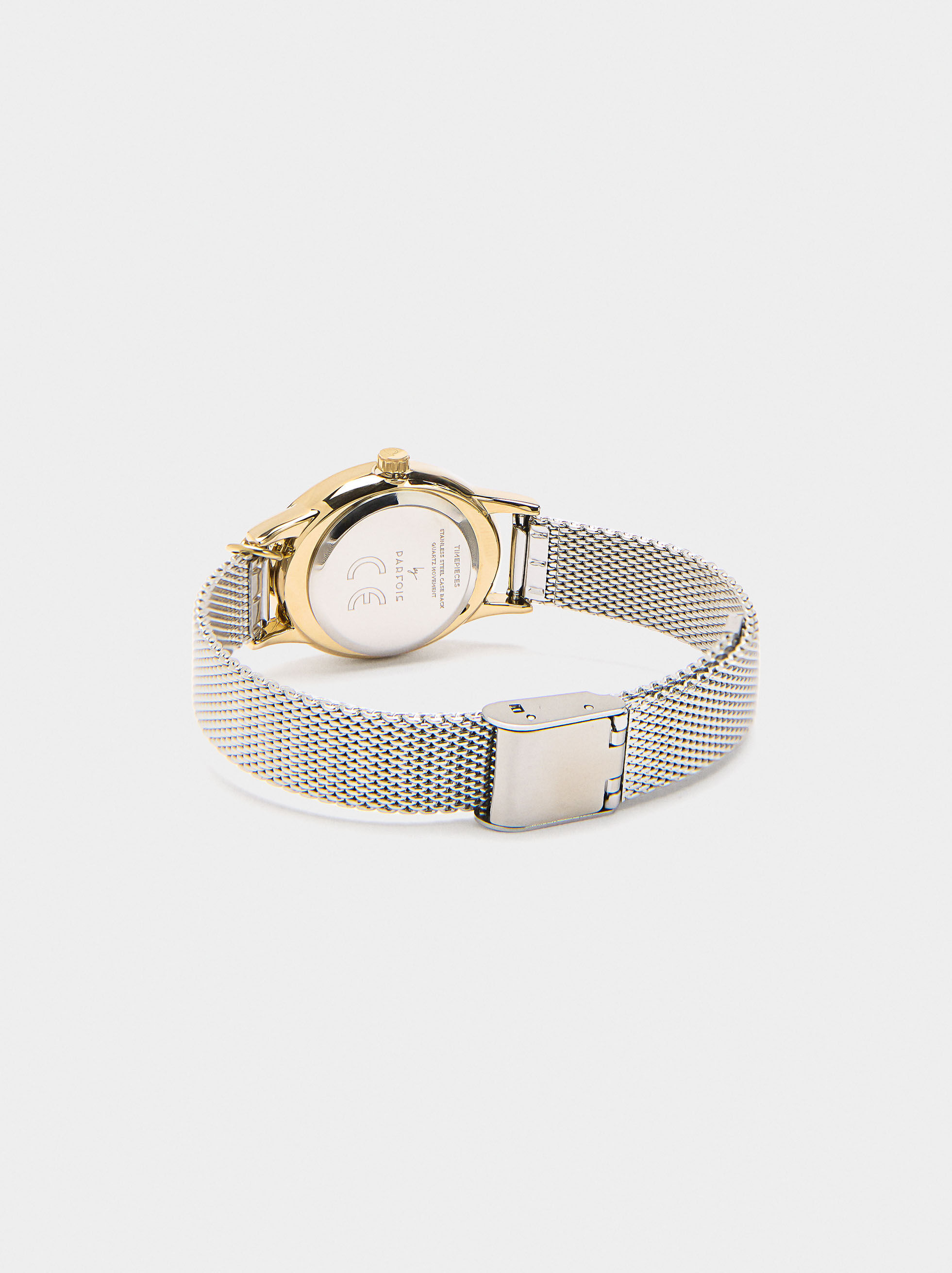 Metallarmbanduhr mit Charm
