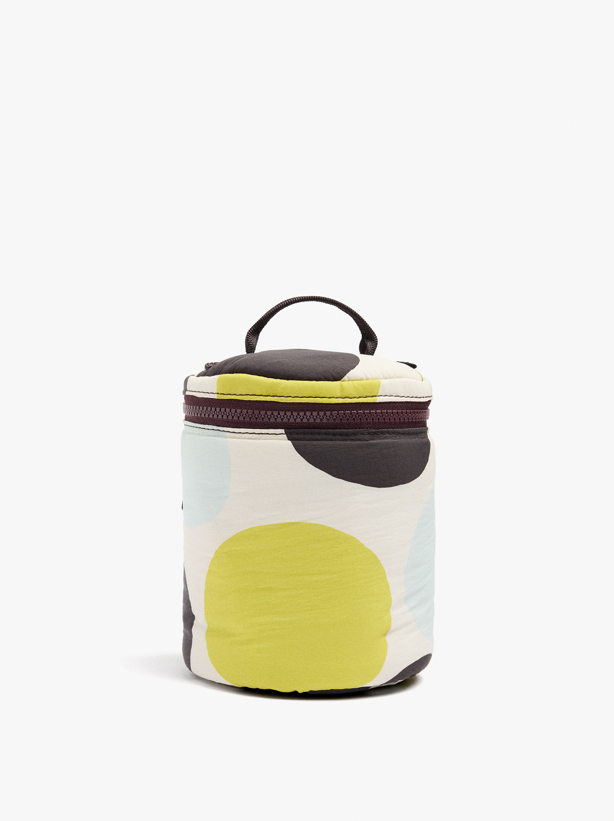 Gestreifter Nylon-Reisekulturtasche