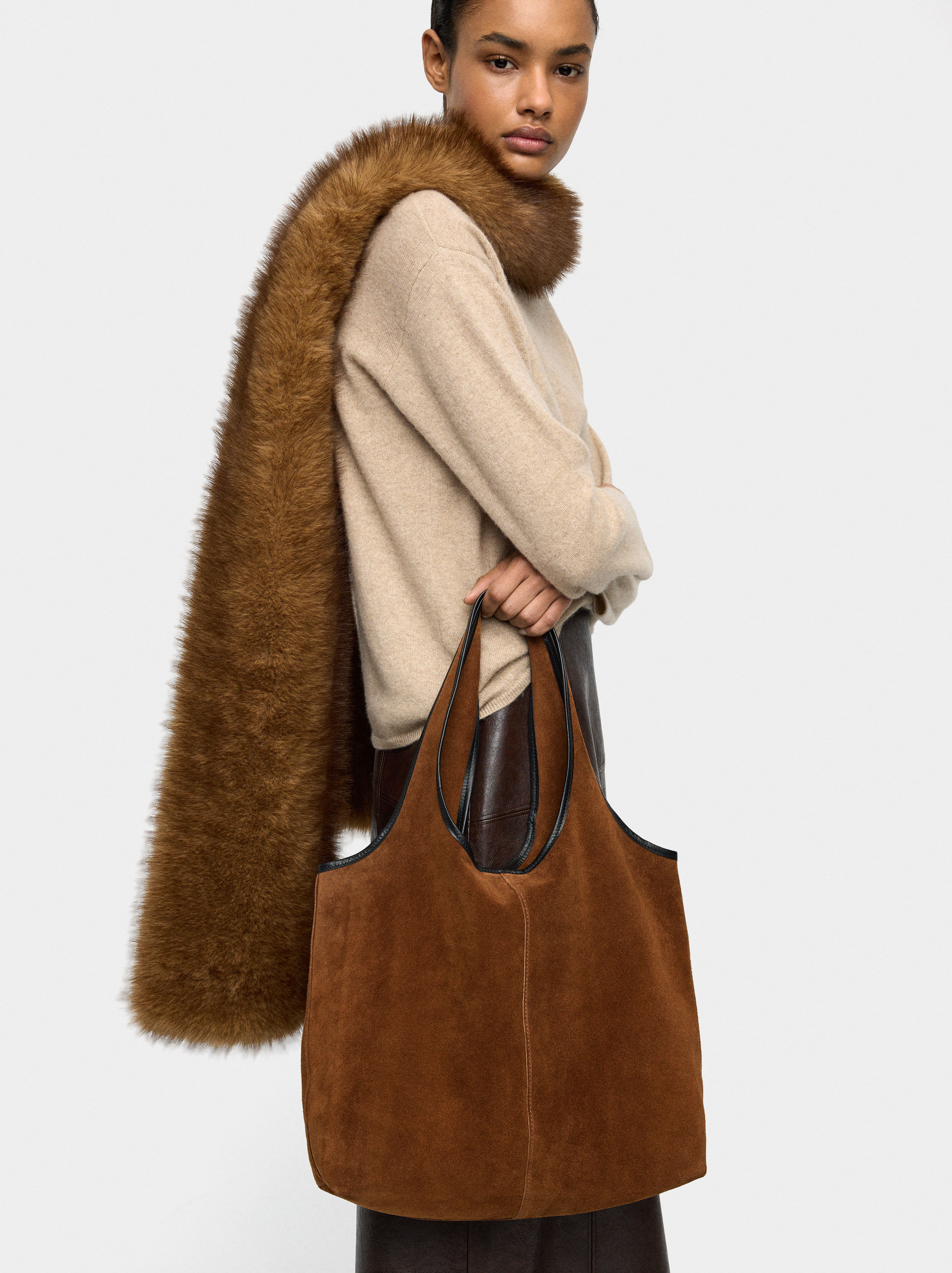 Leder-Handtasche