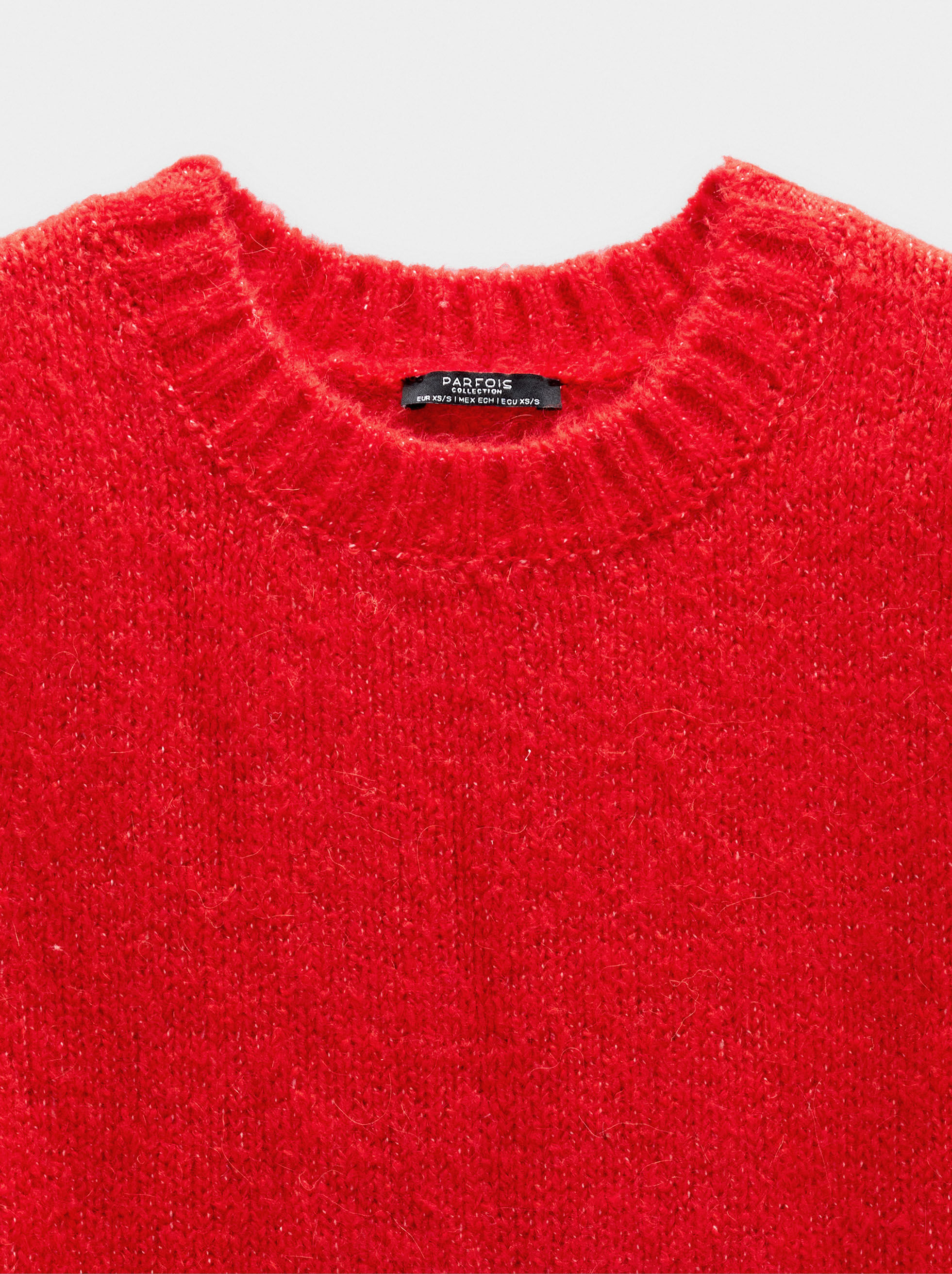Rundhals-Stricktop
