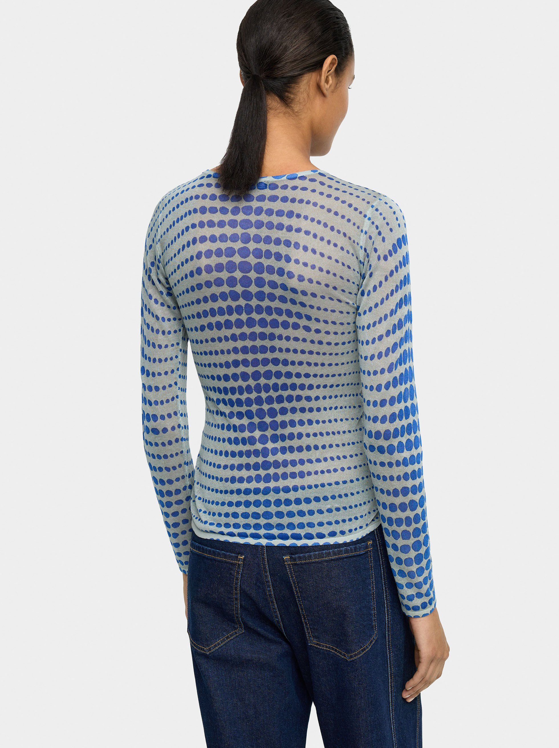 Mesh-Top mit durchsichtiger Optik