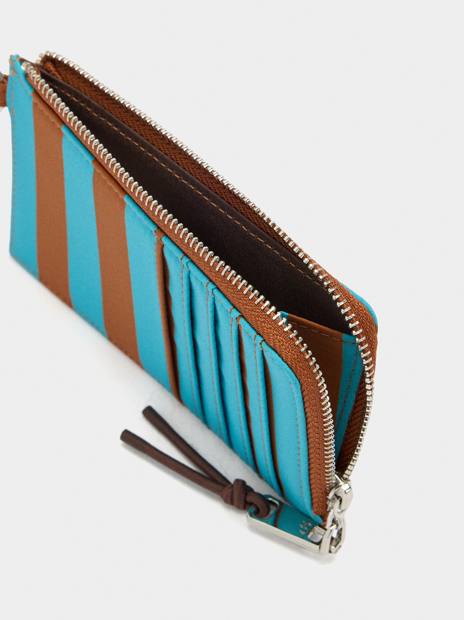 Gestreifter Nylon-Kartenhalter