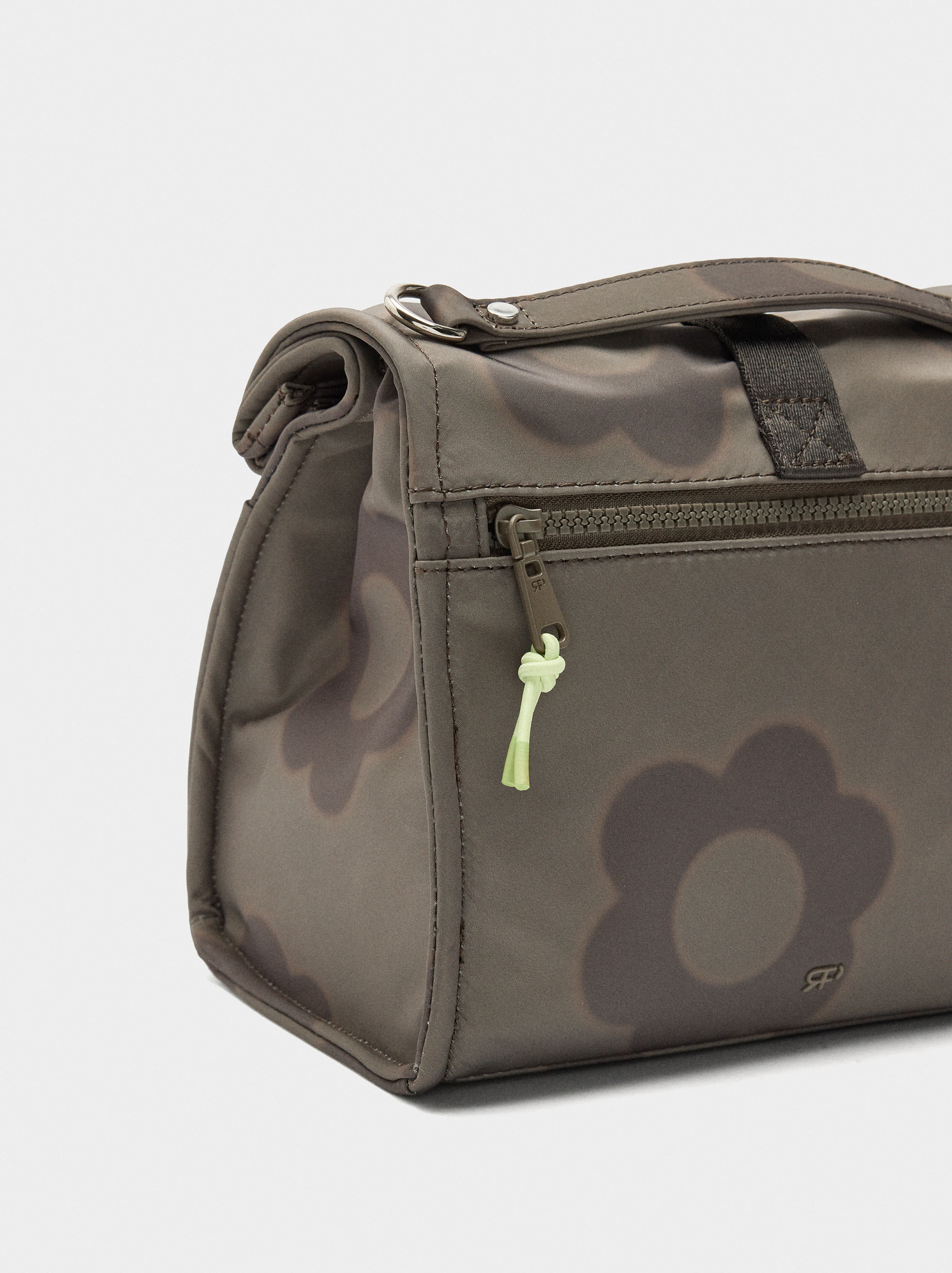 Blumenmuster-Nylon-Einwegtasche