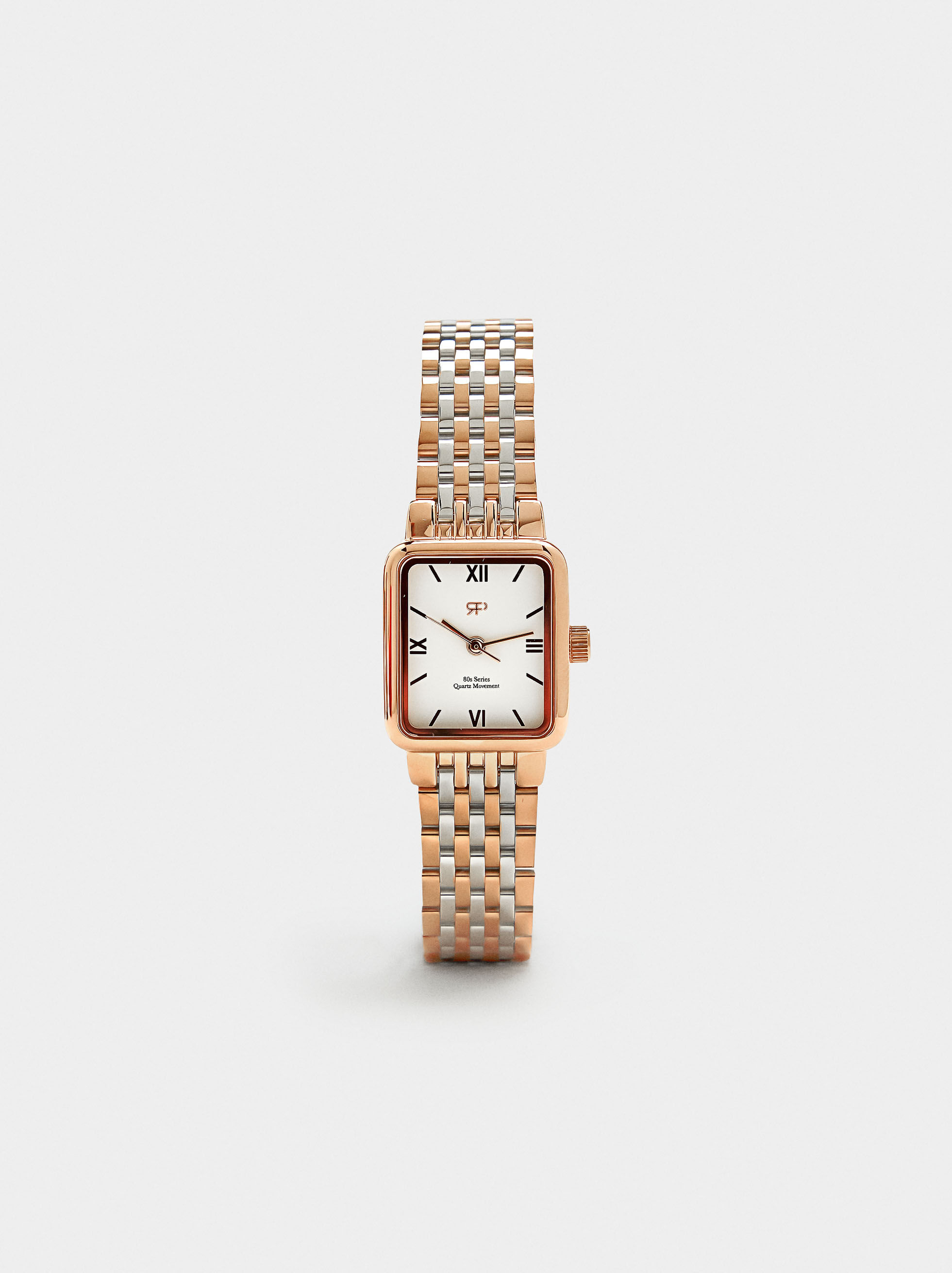 Quadratischer Uhr mit Edelstahlarmband