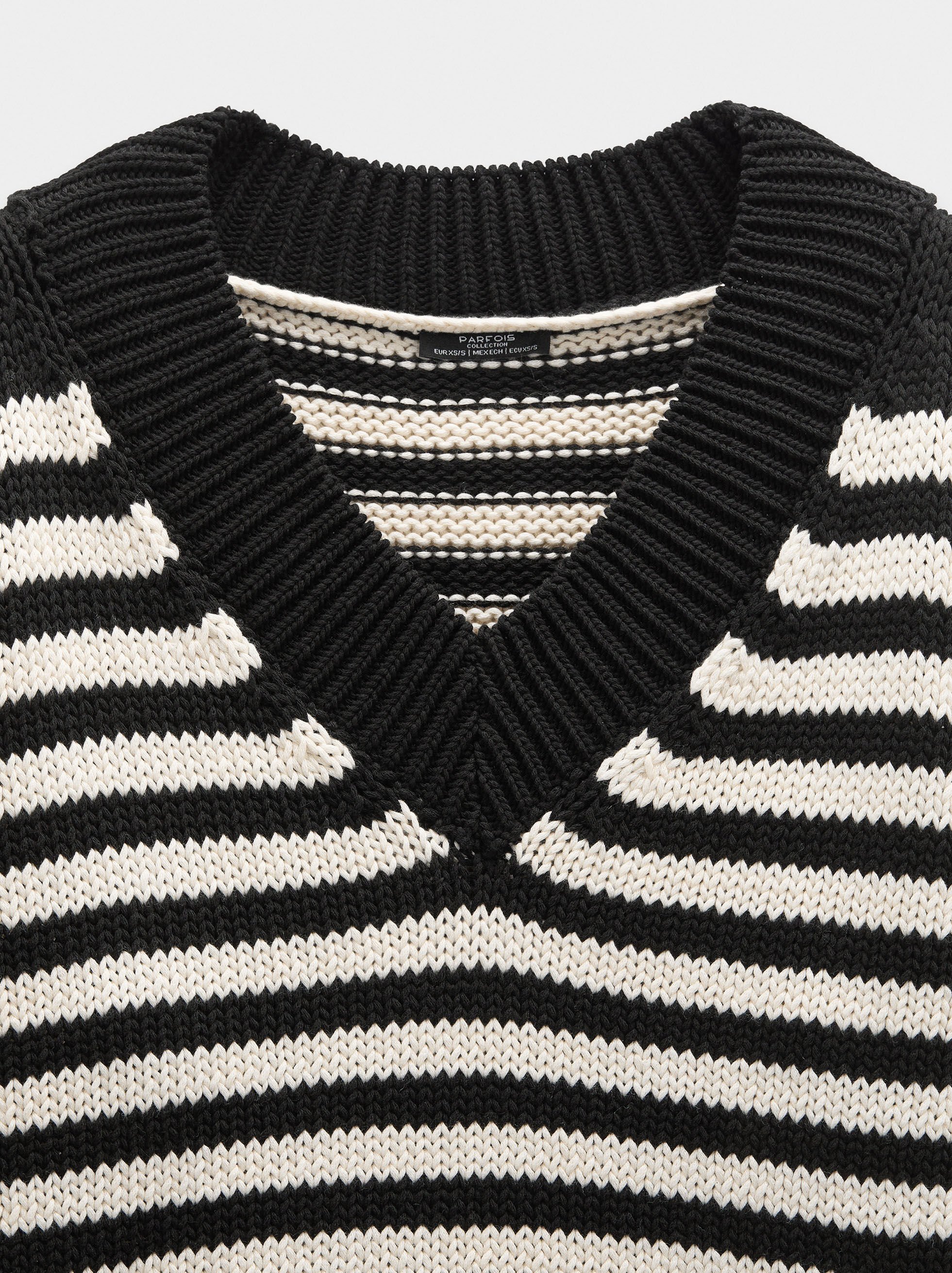 Strickhemd mit Streifen