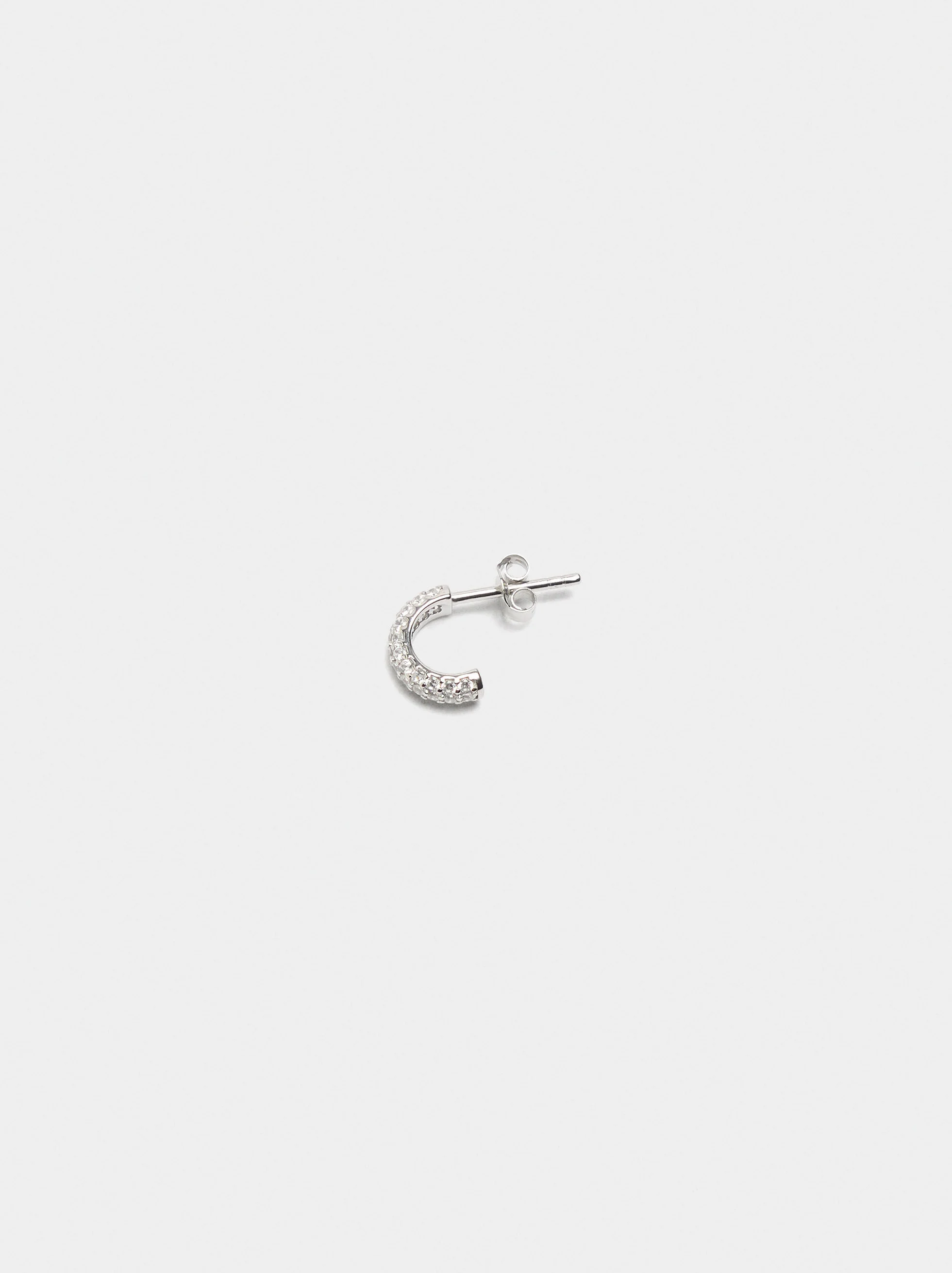 Individuelle Ohrhänger mit Zirkonia - 925er Silber