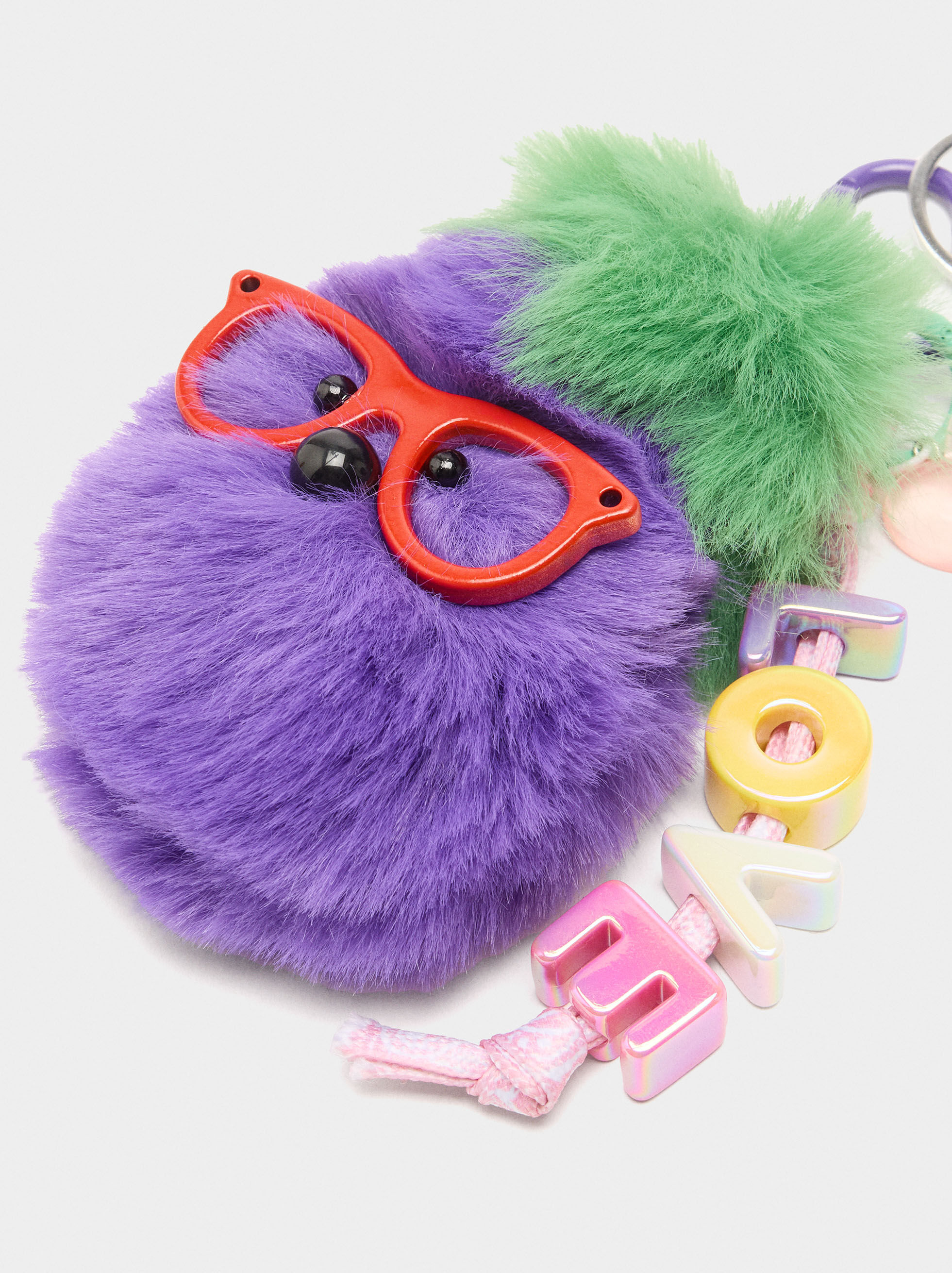Anhänger Schlüsselanhänger Pompon LOVE