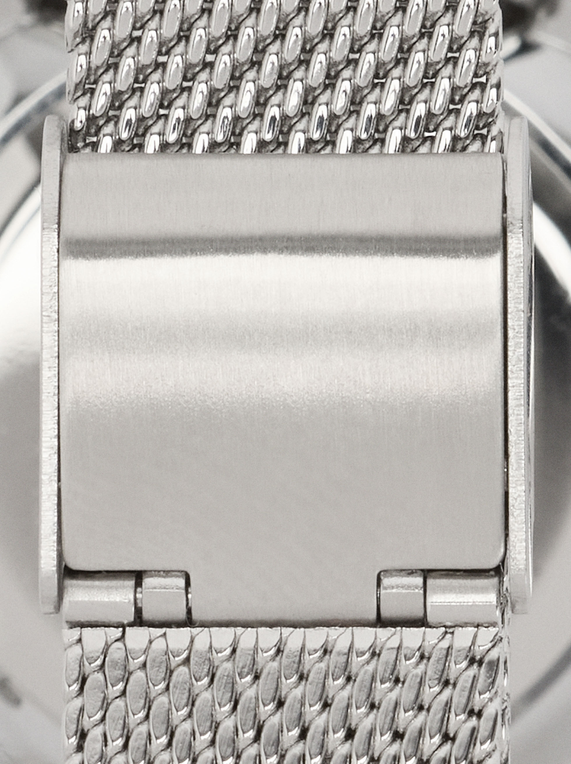 Bicolor-Uhr mit Metallarmband aus Edelstahl