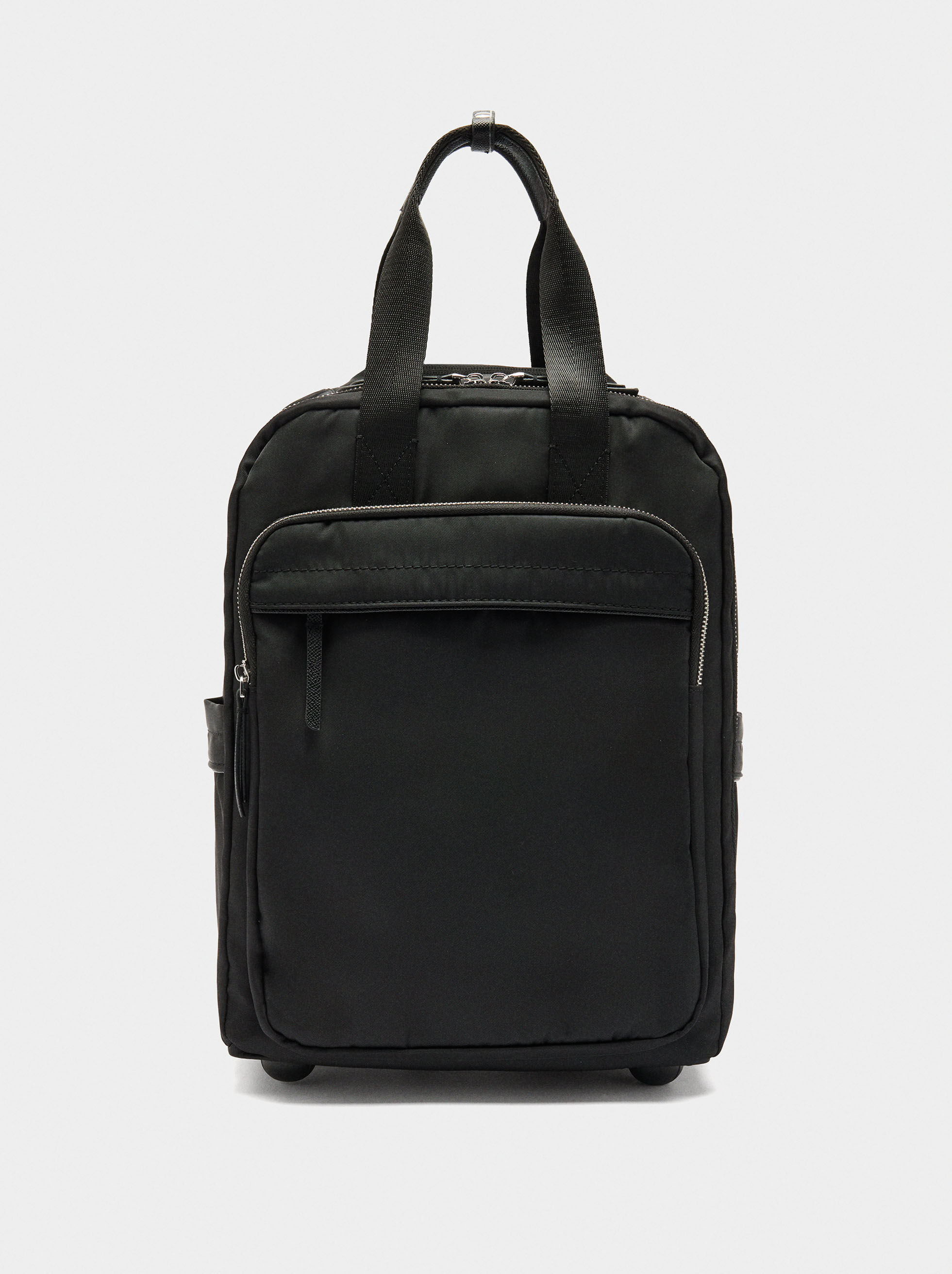 Trolley-Rucksack aus Nylon mit Rädern