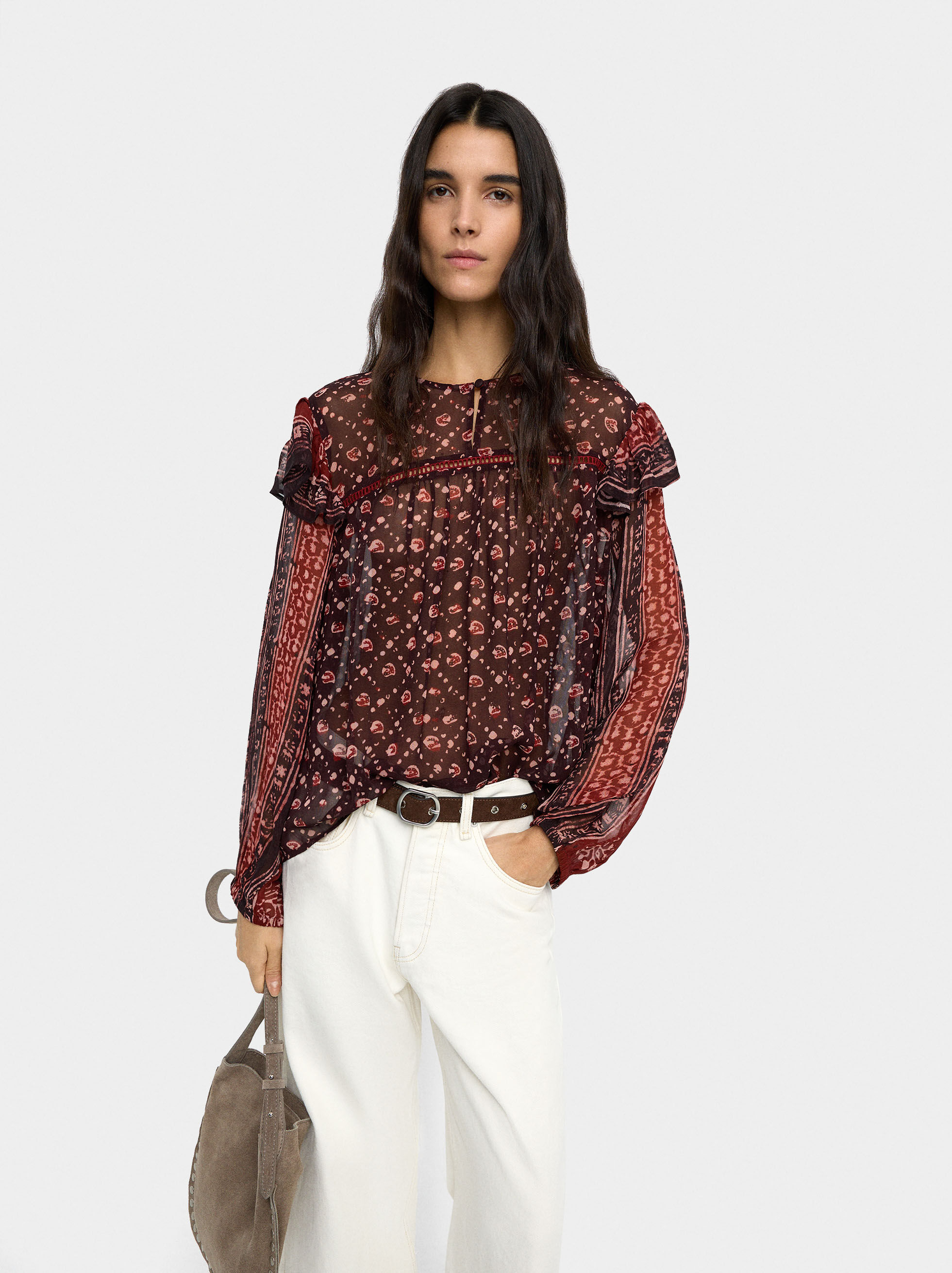 Leichte bedruckte Bluse