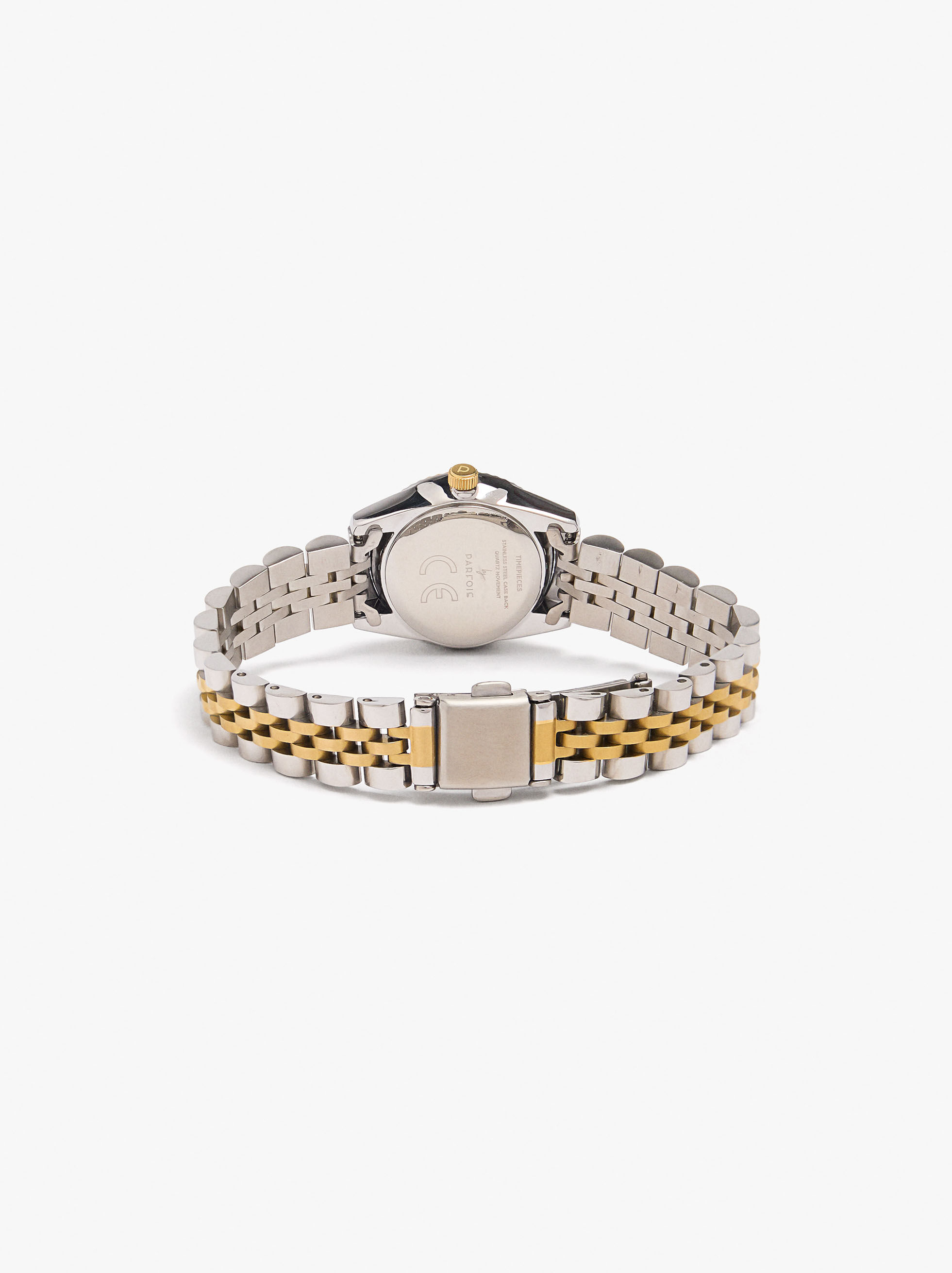 Zweifarbiger Uhrenarmband aus Edelstahl
