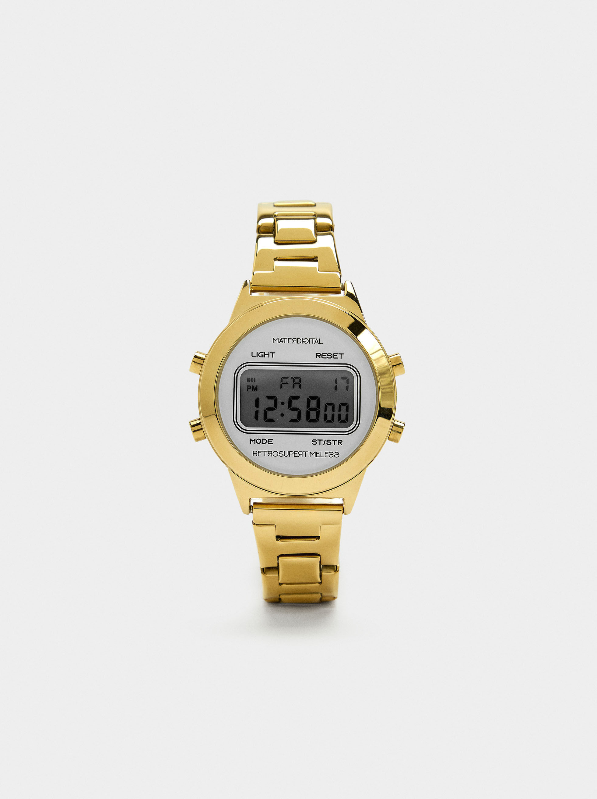 Digitales Uhr mit Edelstahlarmband