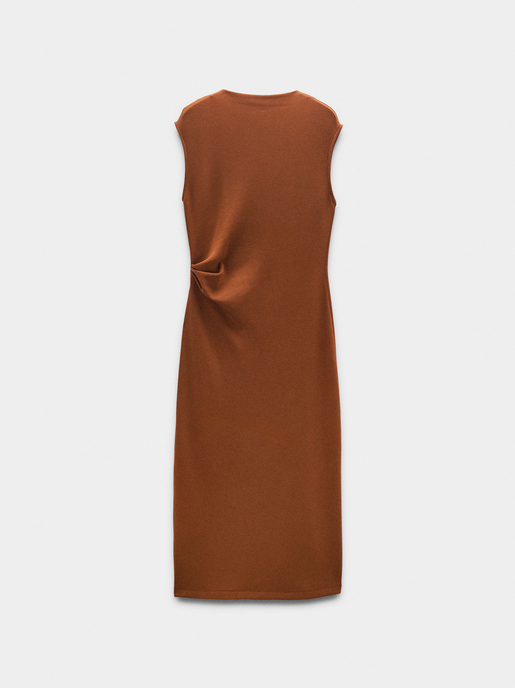 Midi-Kleid mit Drapierung
