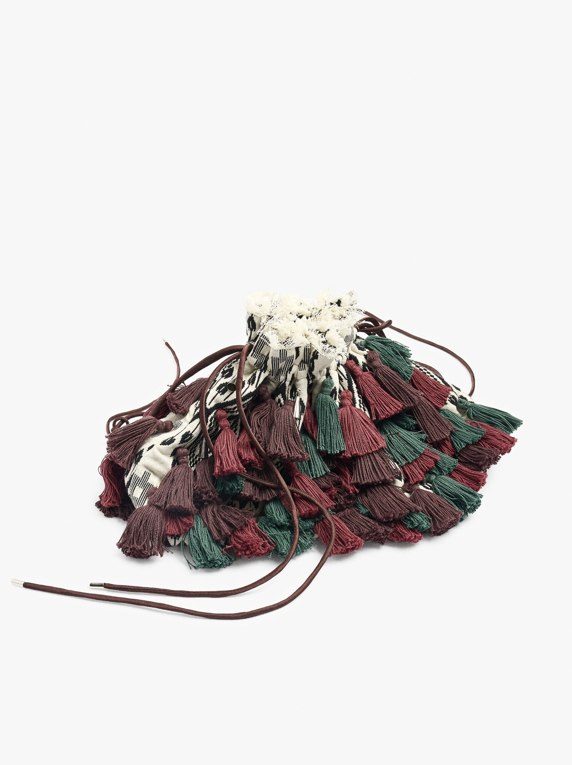 Festtasche aus Gewebe mit Quasten