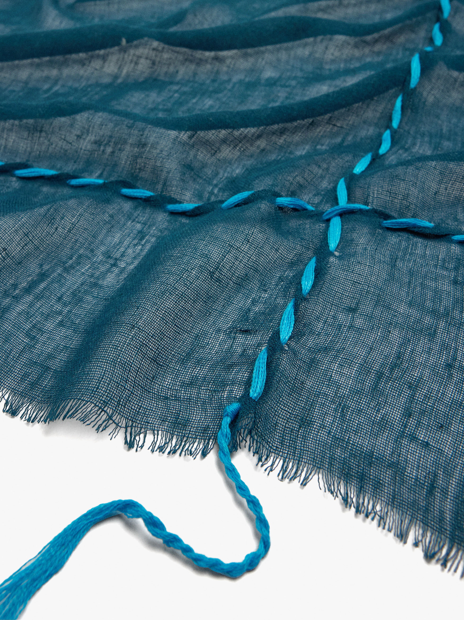 Pashmina aus Leinenmischung
