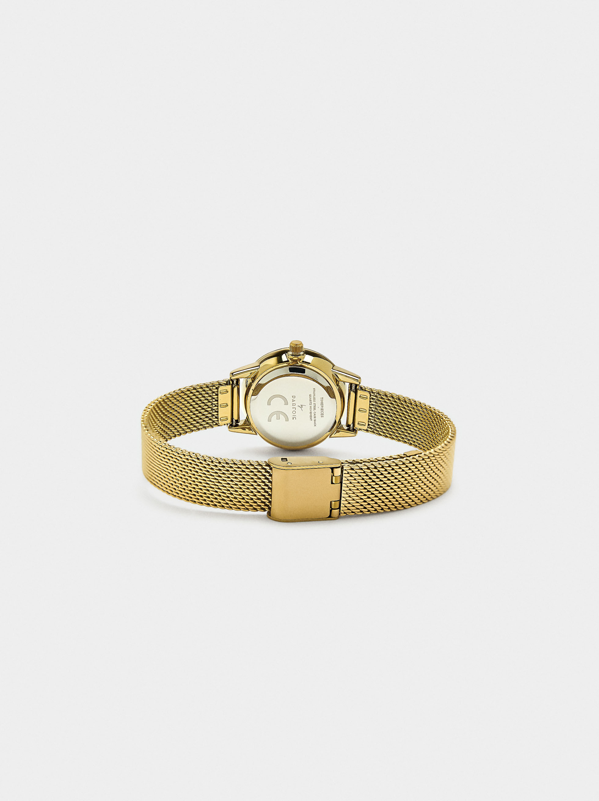 Edelstahl-Metallarmbanduhr