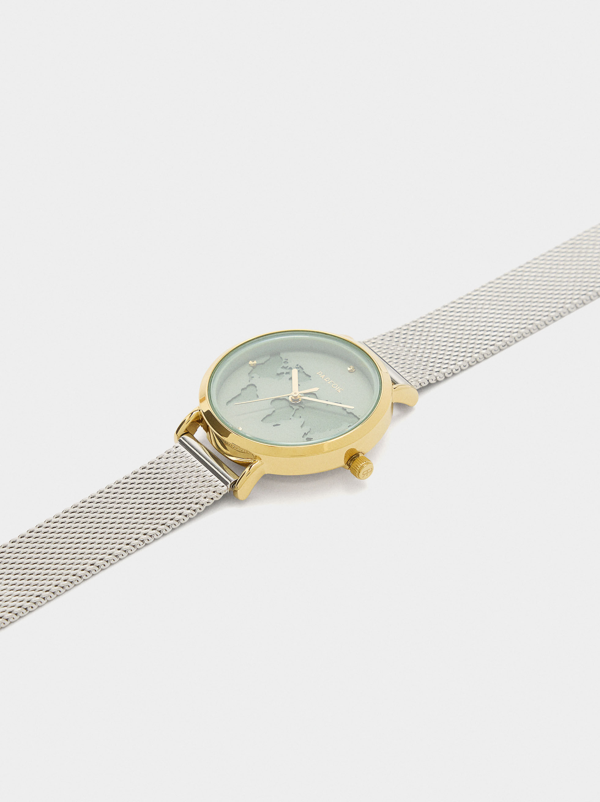 Uhr Weltkarte Zifferblatt