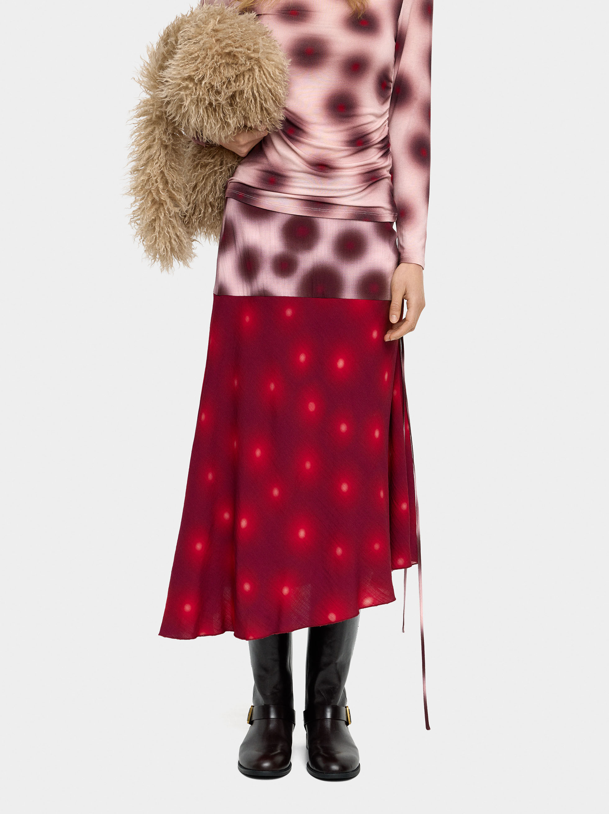 Asymmetrischer Print-Rock