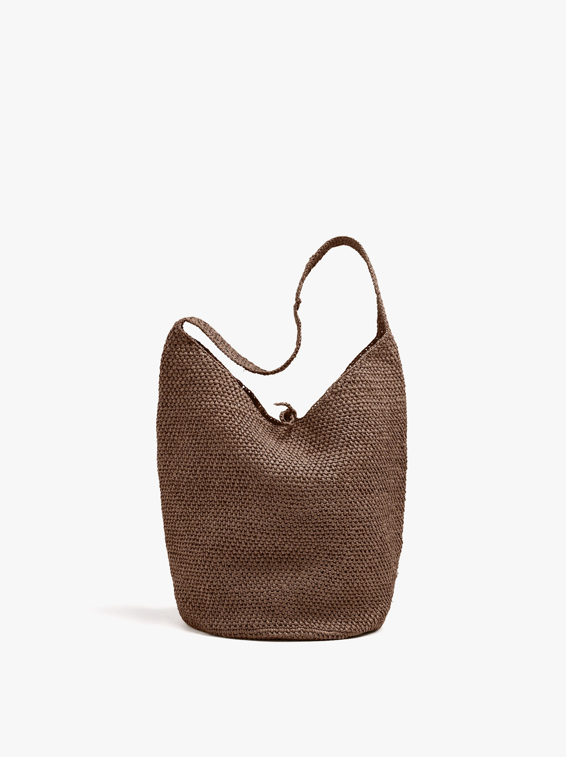 Handtasche aus Rattan-Optik