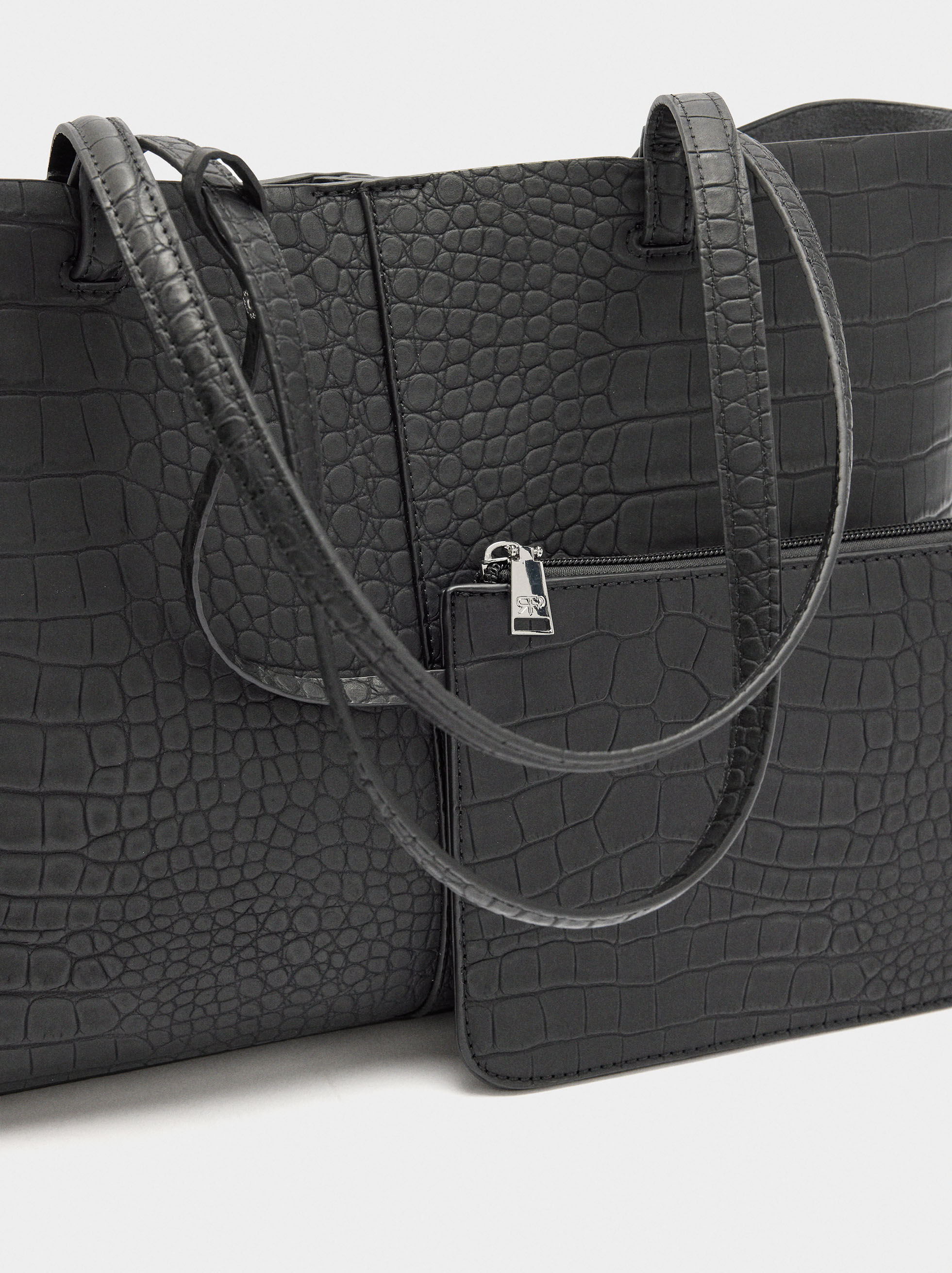 Tasche mit Tiergravur