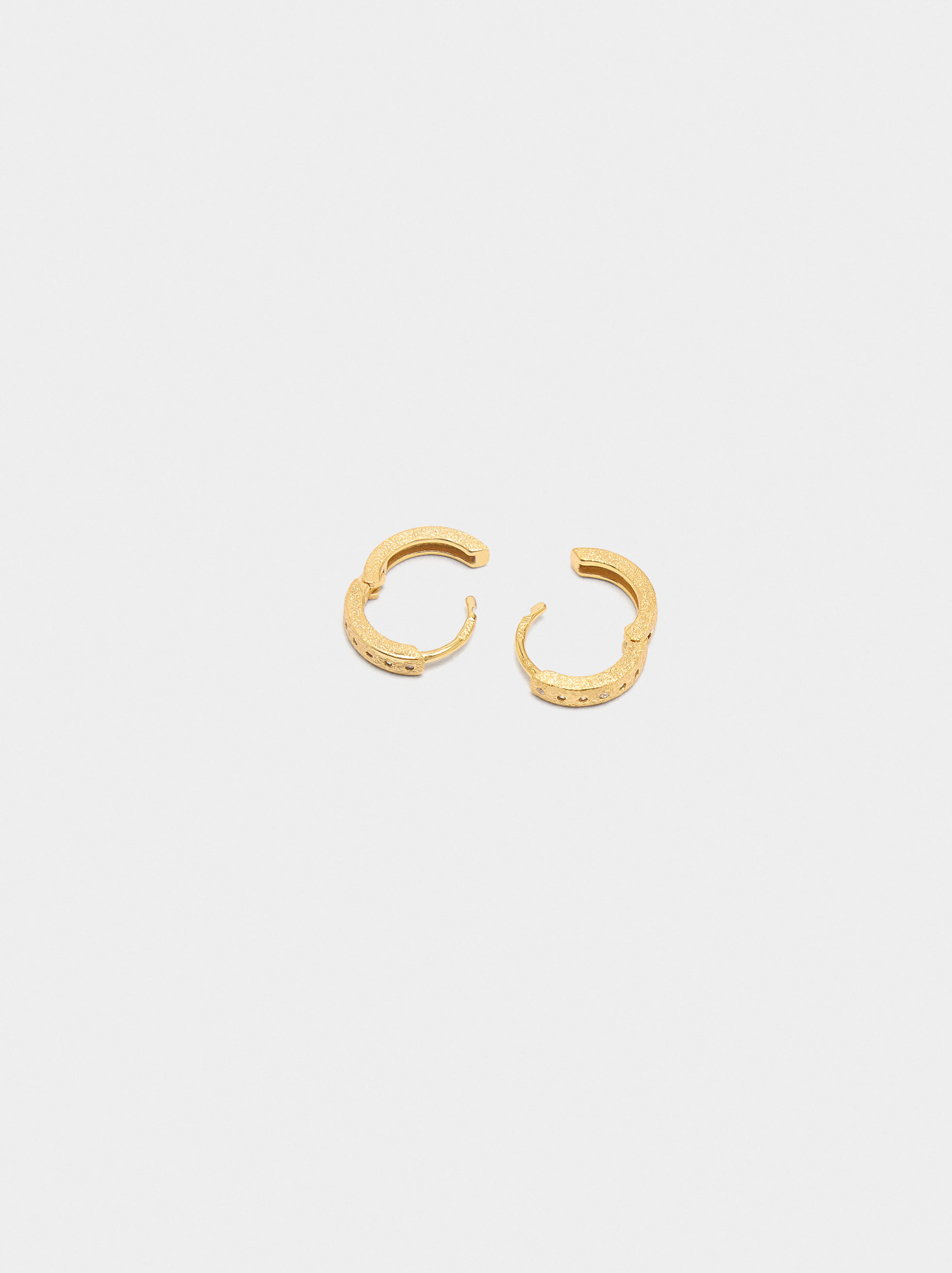 Matte Ring mit Zirkonien - 925er Silber
