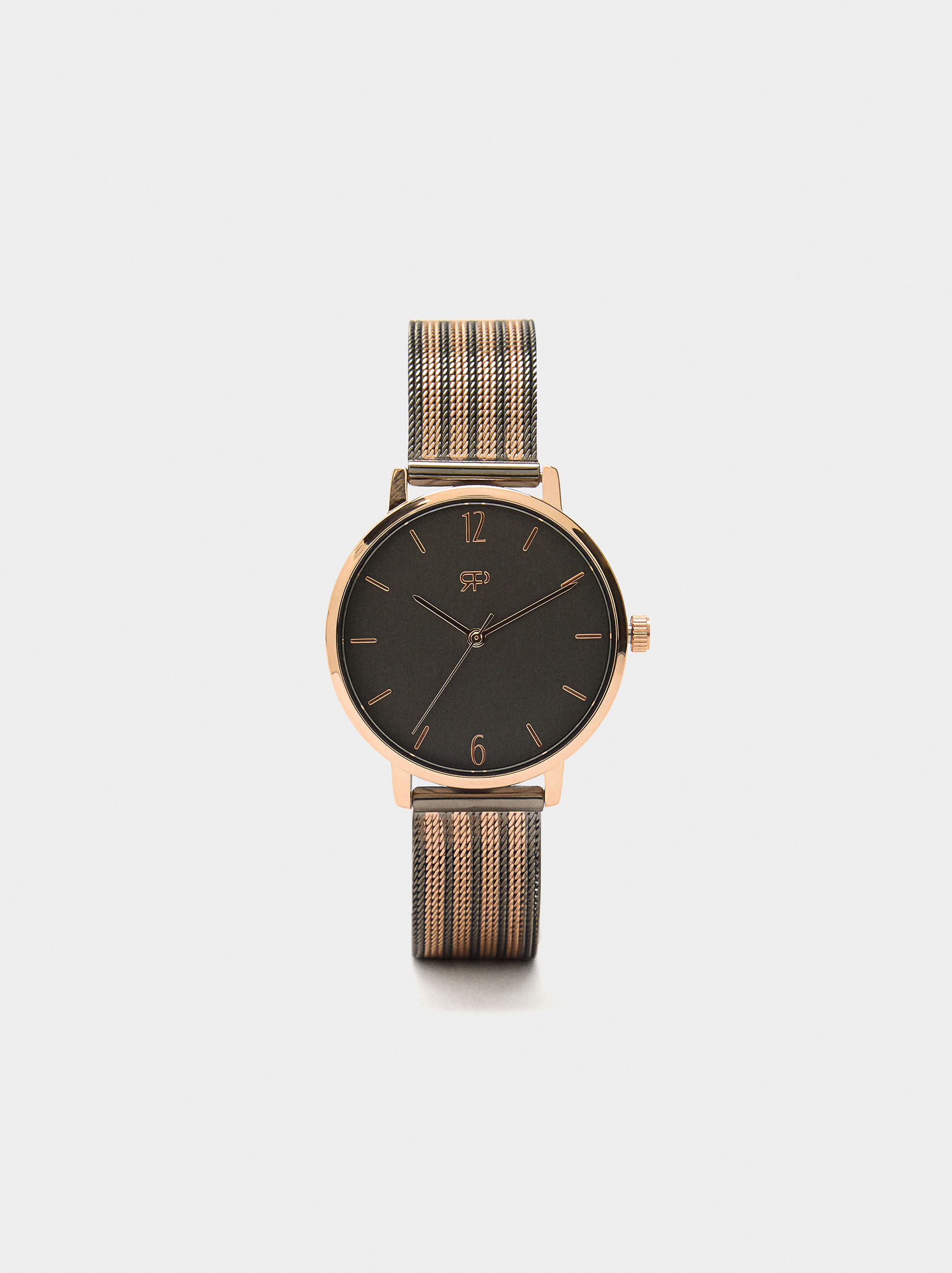 Uhren mit zweifarbiger Metallarmband