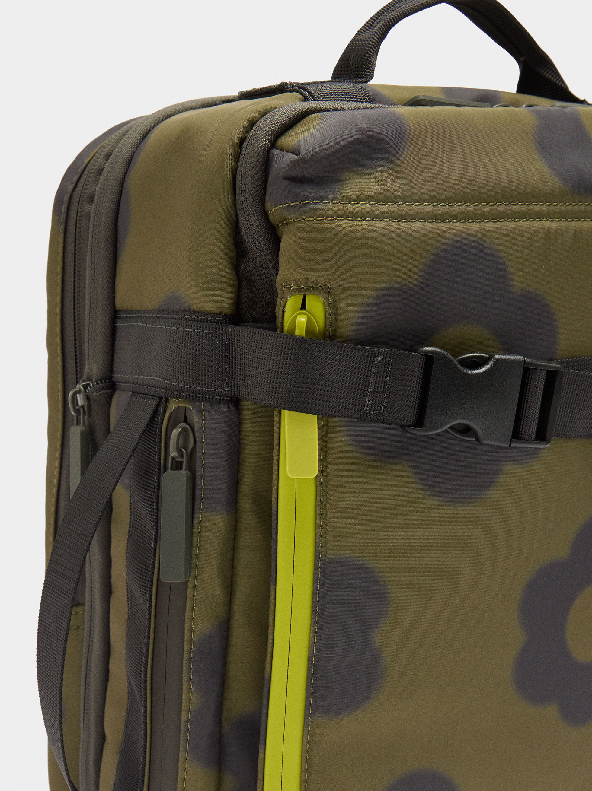 Floral bedruckter Nylon-Handgepäck-Rucksack