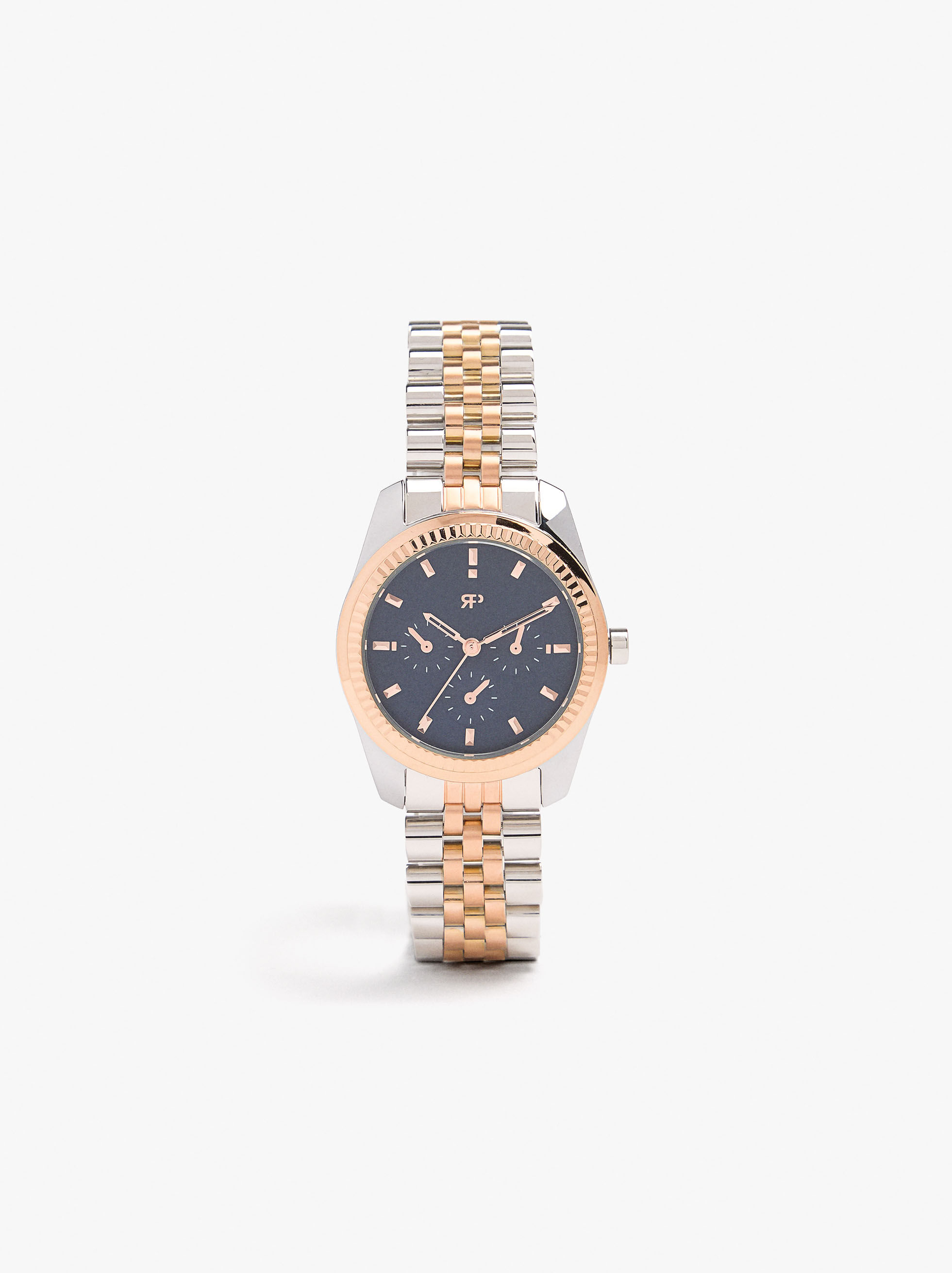 Bicoloruhr mit Stahlfessel