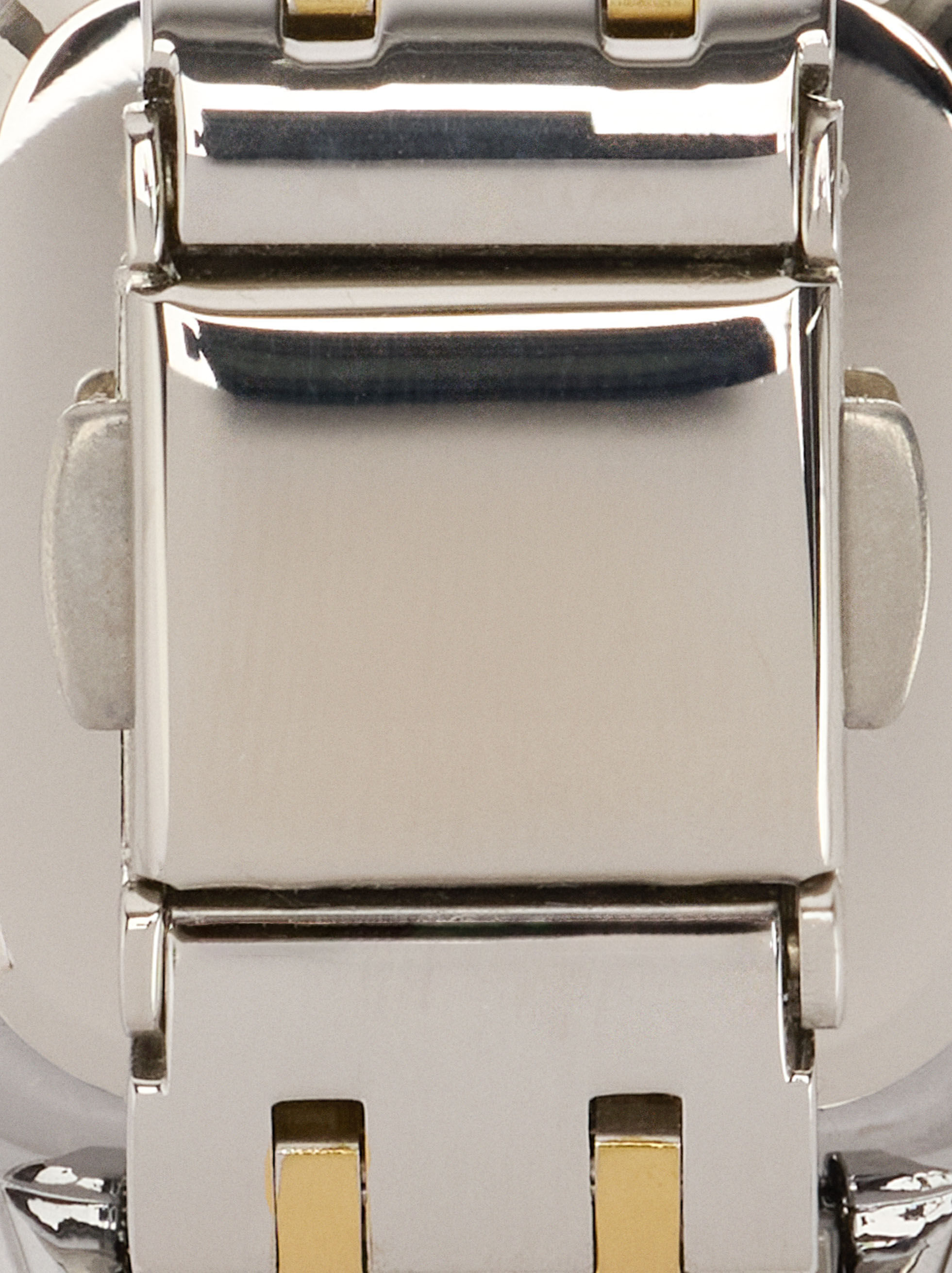 Quadratisches Zweifarb-Armbanduhr aus Stahl